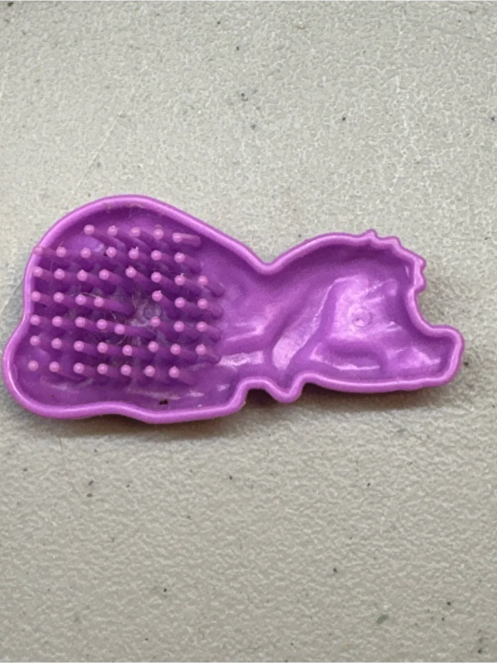 Vintage My Little Pony G1 Baby Countdown Dog Puppy Brush Purple